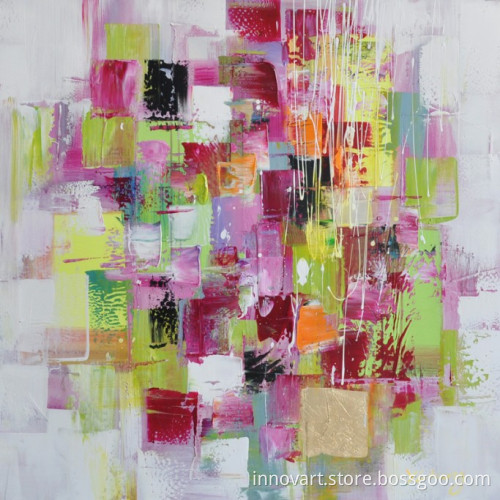 hand made modern abstract art oil painting on canvas